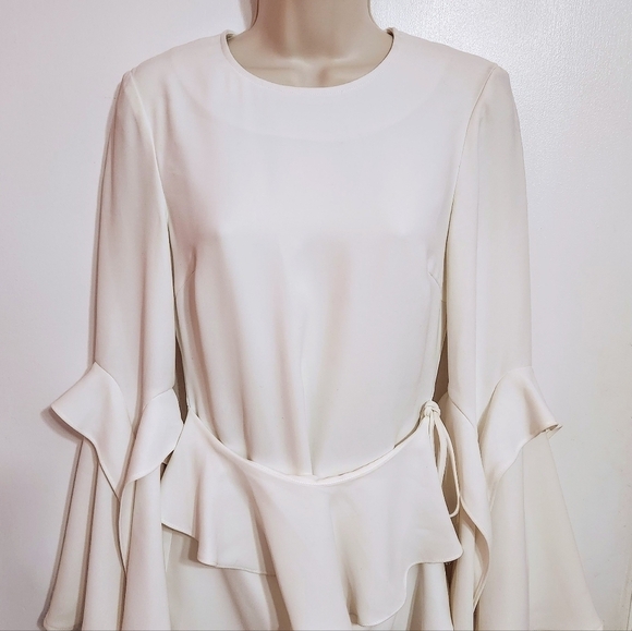 Rebecca Vallance El Chino White Mini Flare Dress US 2 - Picture 3 of 12